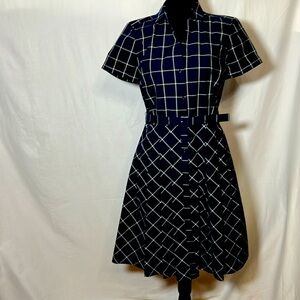 Brooks Brothers size 6 100% cotton short sleeve shirt dress